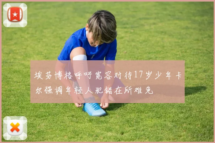 埃芬博格呼吁宽容对待17岁少年卡尔强调年轻人犯错在所难免